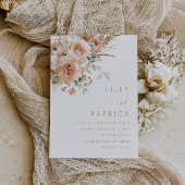 Mooie Paarse Rozen Elegante bruiloft Acryl Uitnodigingen