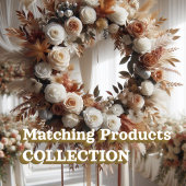 Boho Pompoen Pampas Grass Elegant Vrijgezellenfees Kartonnen Onderzetters