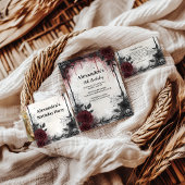 Gothic Bats & Roses Birthday Bedankkaart