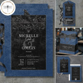 Gothic Black Ravens en Blue Order of Events Poster