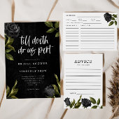 Wit Rustiek Gotisch Roos Vrijgezellenfeest Bedankdoosjes