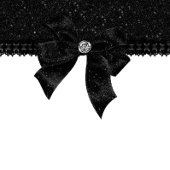 Gotische elegantie | Onyx Black Bow Moody Wedding Kaart