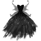 Gothic Fairy Indigo Gown | Deep Royal Paarse Sheen Magneet