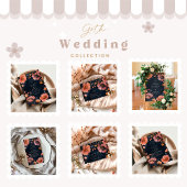 Gotische bloemen bruiloft elegantie save the date