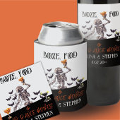 Booze Food Bad Dance Moves Gotische Bruiloft Skele Wijn Etiket