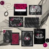 Gothic Wedding Burgundy ID866 Menu