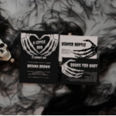 Gotische Halloween Baby shower Kaarten en geschenk Poster