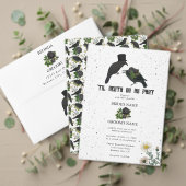 Zwarte Rozen Kraaien Trouwroute Programmakaart (Personaliseer deze collectie van deze onafhankelijke maker. Test)