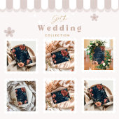 Gothic Moody Bloemen Bruiloft RSVP Kaartje