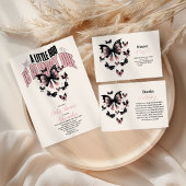 Gothic Pink Halloween Baby shower Kaart