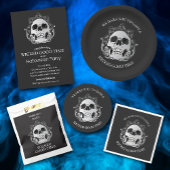 Budget Gothic Skull Halloween Uitnodiging Flyer