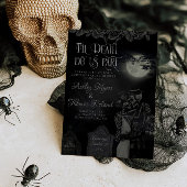 Til Death Do ons Part Gothic Halloween Wedding Kaart