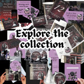 Pastel Gothic stijl bruiloft Stationery Witchy Save The Date