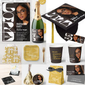 AFSTUDEERDER! Modern Script Afstuderen foto dank u Kaart