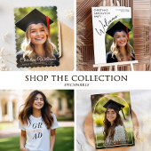 Stijlvol Modern Afstudeerder High School Senior Af T-shirt