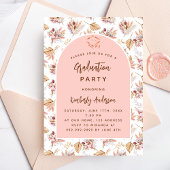 Afstuderen blush vlinder pampas grassen flyer