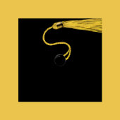 Goudvlaggen en vlaggen van zwarte afgestudeerden vlaggetjes