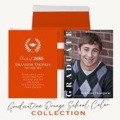 Afstuderen Multi Photo Orang Class 2023 QR-code Kaart