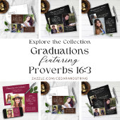 Bijbelversie Christelijk Afstuderen | Chalkboard Briefkaart