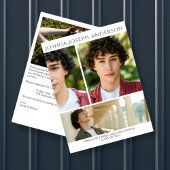 Verfijnd Afstuderen Fotocollage Ruby Rood Bedankkaart