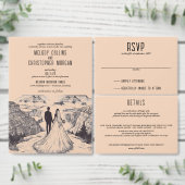 Grand Canyon paar bruiloft Informatiekaartje (Personaliseer de collectie van deze zelfstandige maker.)