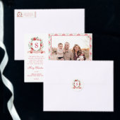 Red Trellis Bow | Coquette Christmas  Cadeaupapier