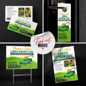 Groen & Sinaasappel Gazon & Tuinverzorging Mower M Briefkaart