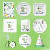 Groen Blauw Dinosaurus Patroon Aangepaste Naam Mini Klembord