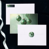 Green Christmas Ball Holiday Favor Box Bedankdoosjes