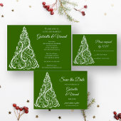 Menu Groene kerstboom Winter Weddenschap