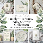 Groene Eucalyptus Luier Raffle Baby shower Poster