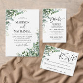 Groene eucalyptus laat groen botanisch bruiloft kartonnen onderzetters (Personaliseer de collectie van deze zelfstandige maker.)