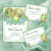 Hop on over Waterverf Princess Frog Baby shower Bedankdoosjes