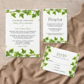 Groene Klimop - RSVP Kaart (Personaliseer de collectie van deze zelfstandige maker.)