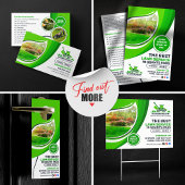 Groene Lawn Care Landscaping Mow Mulching Service Flyer