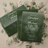 Groene blad elegante groen lente bruiloft spandoek (Personaliseer deze collectie van deze onafhankelijke maker. Test)