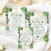 St. Patrick's Lucky Charm Baby shower Welkom Poster