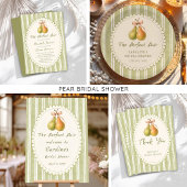 Perfect Pair Green Pear bruiloft uitnodiging