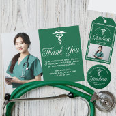 Custom Groen Wit Medische School Afstudeerfeest Bedankdoosjes