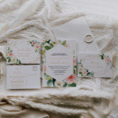 Greenery & Gold Geometric Elegant Date Jar Sign Poster