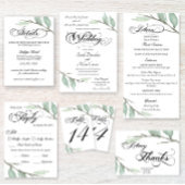 Greenery Wedding Details Enclosure Card