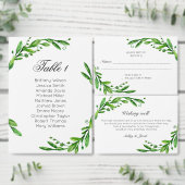 Waterverf groene krans. De botanische naam van de  Sticker (Personaliseer de collectie van deze zelfstandige maker.)