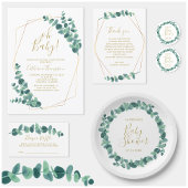 Greenery Eucalyptus Baby shower Bedankjes Labels