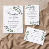 Groen Eucalyptus Gereserveerd Bruiloft Zitbord Kaart (Personaliseer de collectie van deze zelfstandige maker.)