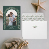 Greenery Arch Business Holiday Magnetic Kaart