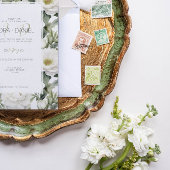 Groen Wit Bloemen Bruiloft Favor Box Bedankdoosjes