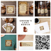 Groom's Last Rodeo Saddle Up Boys Adres Etiket