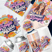 Groovy 70s Bachelorette Boogie Team Bride ID929 Ronde Button 7,6 Cm