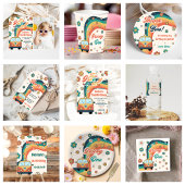 Acht is een Vibe Groovy Retro Floral 8e verjaardag Kaart