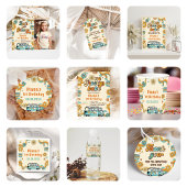 Retro Rainbow Five is een Vibe Groovy 5e verjaarda Kaart